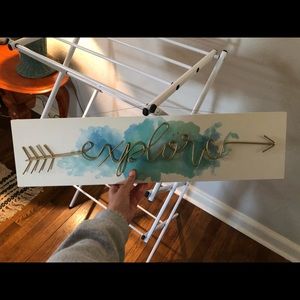 “Explore” hanging wall decor